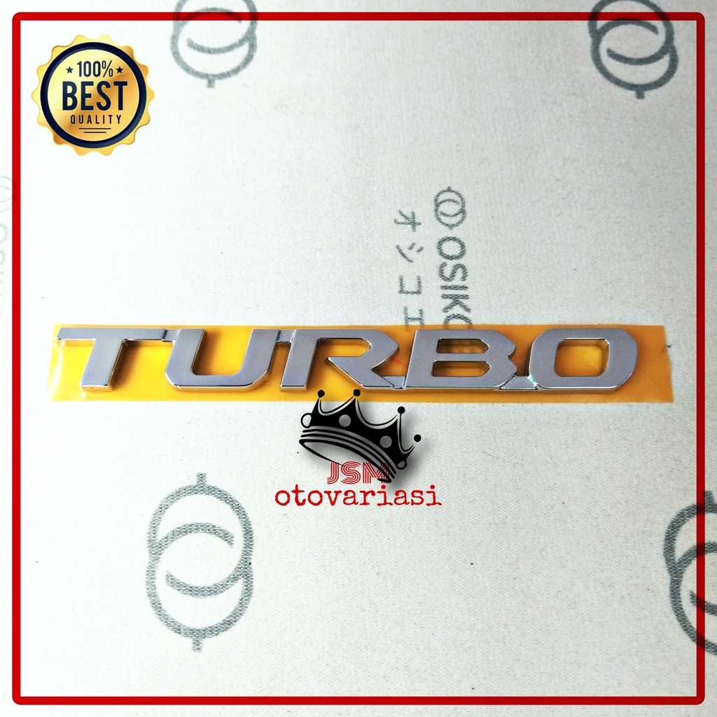 Jual Emblem Turbo Original Daihatsu Rocky Shopee Indonesia