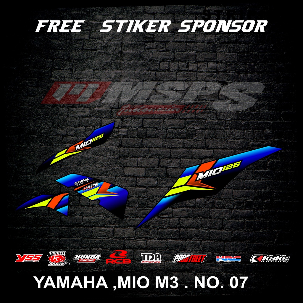 Jual Stiker Mio M3/Z Decal Striping Standar Mio M3/Z Premium Racing ...