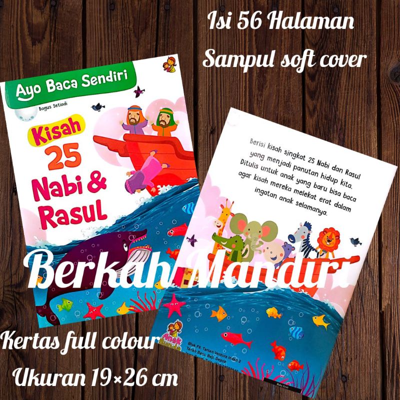 Jual Buku Kisah 25 Nabi Dan Rasul Full Colour (19×26cm) | Shopee Indonesia