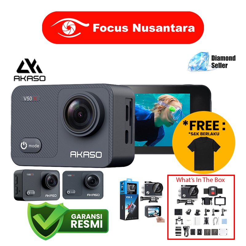 Jual AKASO V50 X AKASO V50X Action Camera Shopee Indonesia