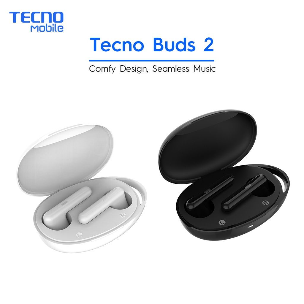 Jual Tecno Buds 2 Bluetooth 5.0 Earphnoe Bluetooth Wireless TECNO