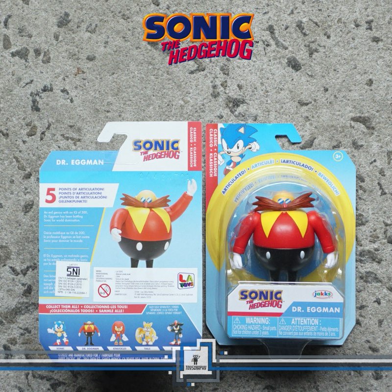 Jual Sonic The Hedgehog Classic DR EGGMAN Figure 2,5 Articulated Jakks ...