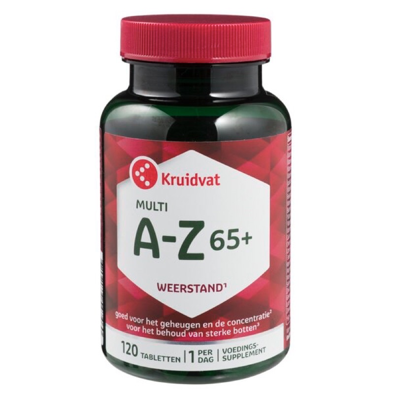 Jual KRUIDVAT MULTI AZ 65+ VITAAL TABLETTEN made Holland/Belanda