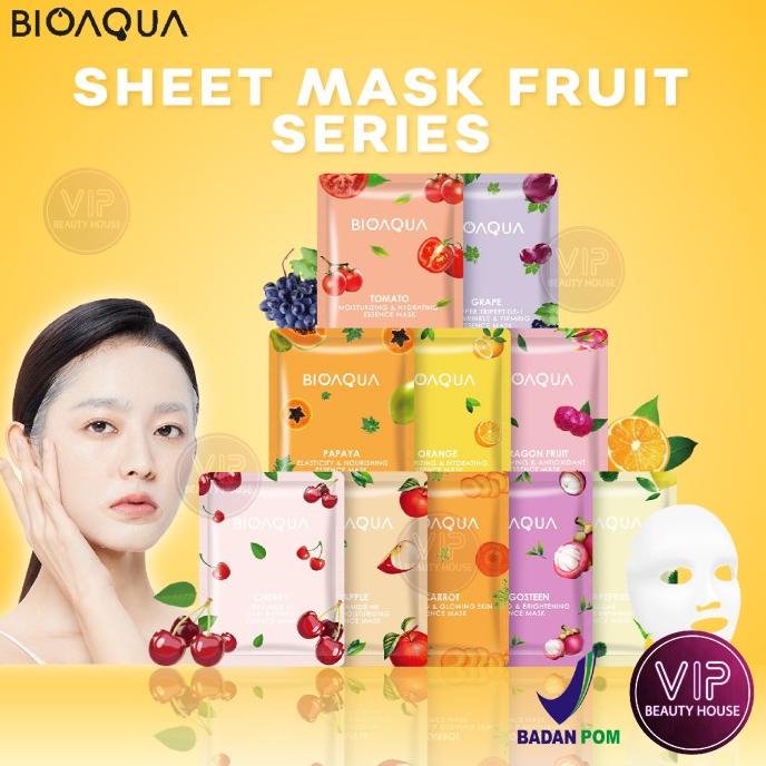Jual VIP | BIOAQUA Sheetmask Vegetables and Fruits Series | Masker