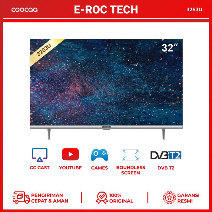 Jual Coocaa 32 Inch Digital Smart Tv Model Coocaa 32s3u Shopee