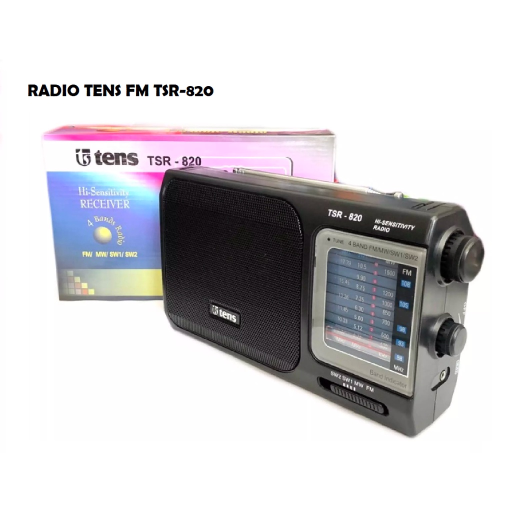 Jual Tens Radio Jadul Putar AC DC GELOMBANG FM AM TSR 820 3 Baterai ...