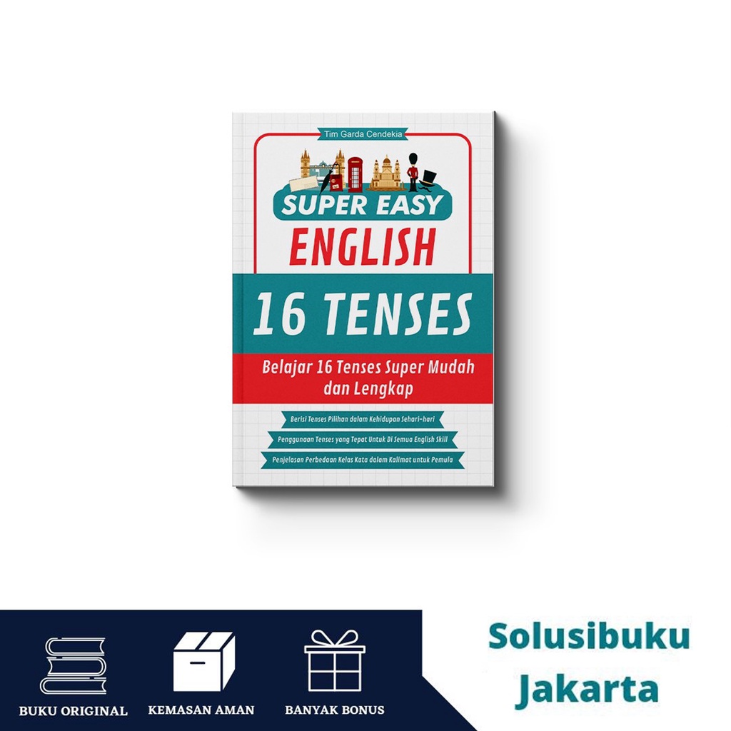 Jual [solusibuku Jakarta] Buku Super Easy English 16 Tenses Garda