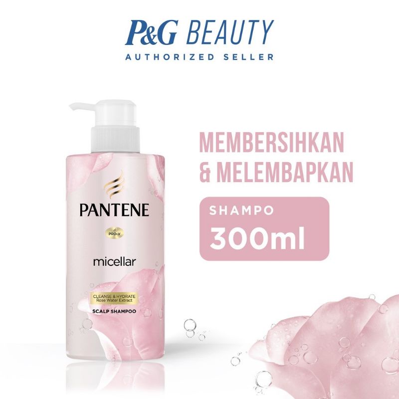 Jual Pantene Micellar Scalp Shampoo 300ml Pink Shopee Indonesia