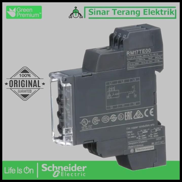 Jual Schneider Relay Under Over Phase Failure Sequence 1C/O 5A Rm17Te00
