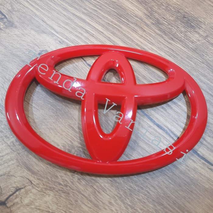 Jual Emblem Toyota Merah Ayla Calya Avanza Rush Yaris Innova Shopee Indonesia