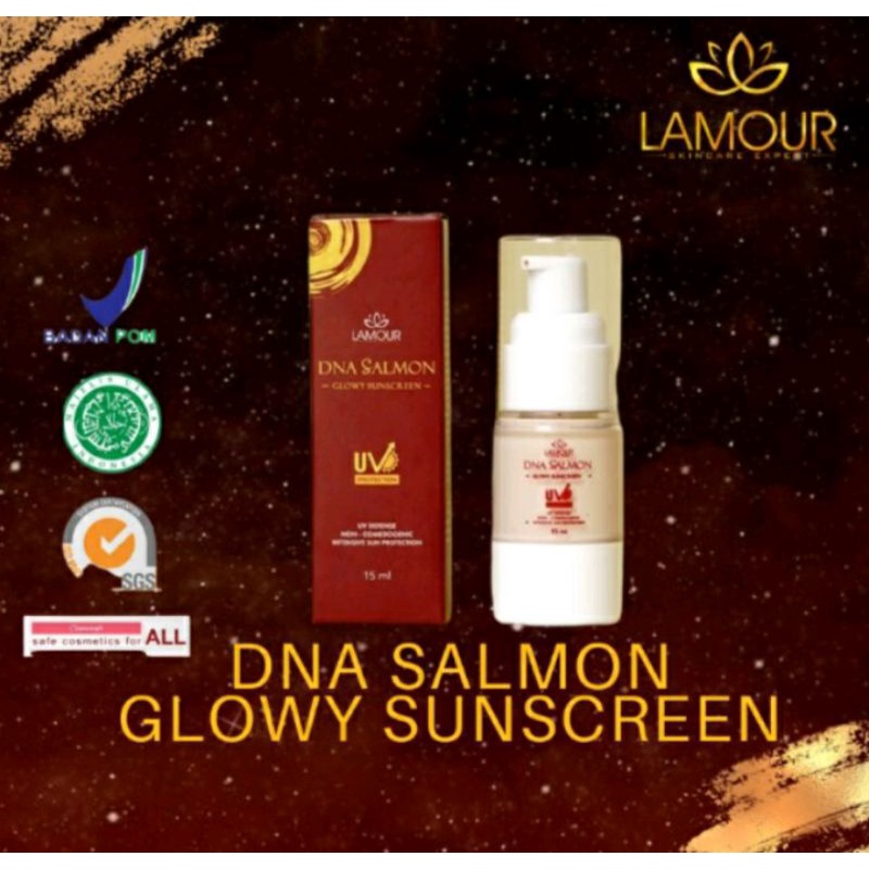 Jual DNA SALMON GLOWY SUNSCREEN LAMOUR-SUNSCREEN SPF 50++UV | Shopee ...