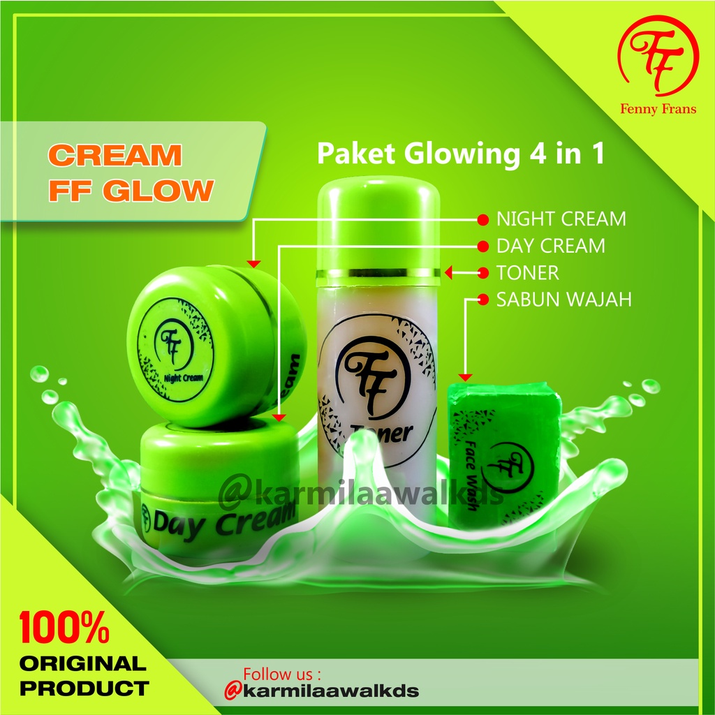 Jual Cream FF Glow 4 in 1 - Krim Hijau Paket Glowing by Fenny Frans ...