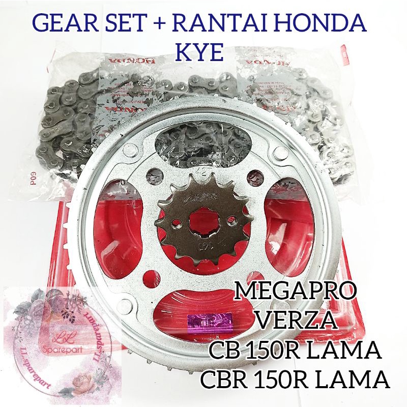 Jual GEAR SET + RANTAI HONDA KYE KUALITAS ASLI ORIGINAL HONDA PRESISI