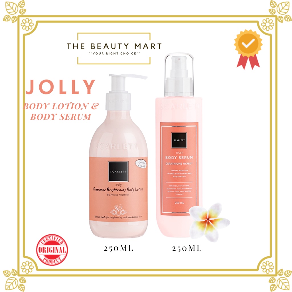 Jual Scarlett Whitening Body Lotion Jolly Body Serum Jolly Body