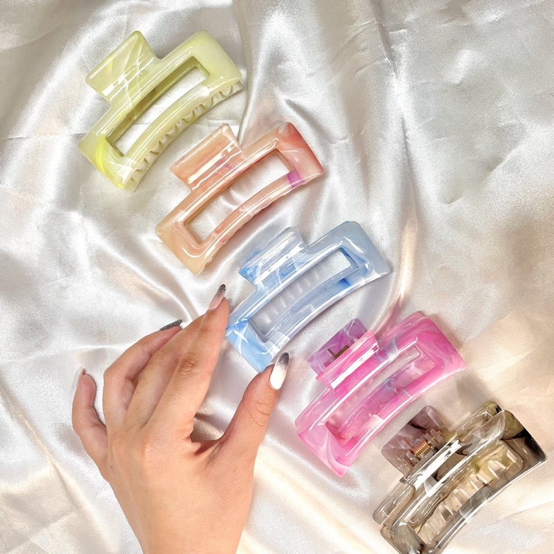 Jual [LAVIE THINGS] Brooke Marble Korean Hair Claw / Jepit rambut korea ...