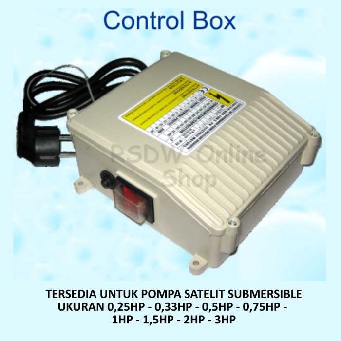 Jual Pompa Panel Control Kontrol Box Pompa Air Satelit Submersible Pump ...