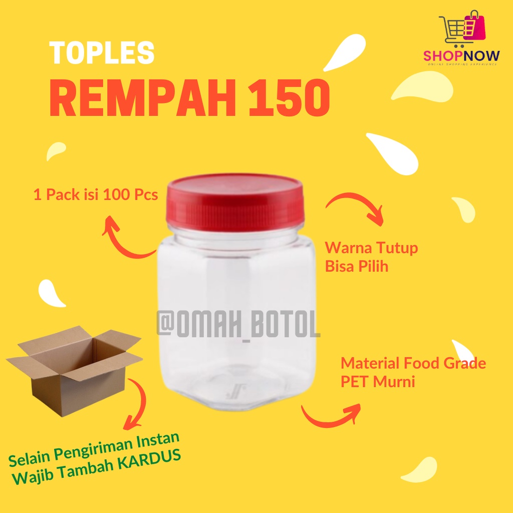 Jual Toples Bumbu Rempah 150 Ml 100 Pcs Shopee Indonesia