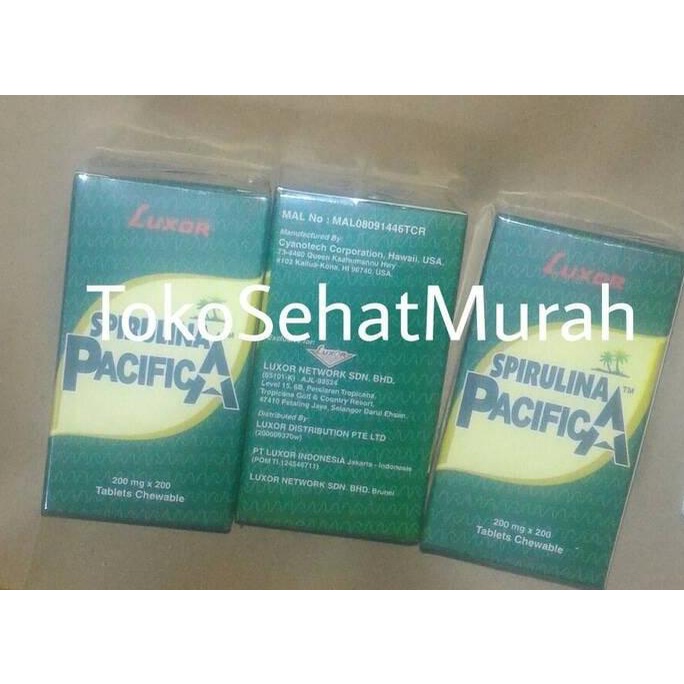Jual Luxor Spirulina Pacifica 800 tablet Shopee Indonesia