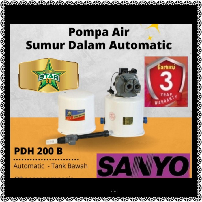 Jual Mesin Pompa Air Sanyo Pdh 200 B Jet Pump 200 Watt Sumur Dalam 30