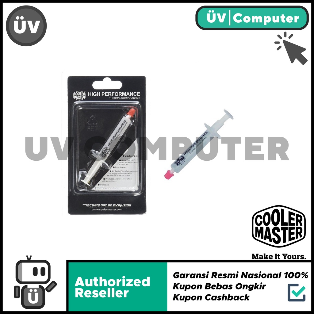 Jual Thermal Paste Cooler Master RPD Grease High Performance HTK002U1
