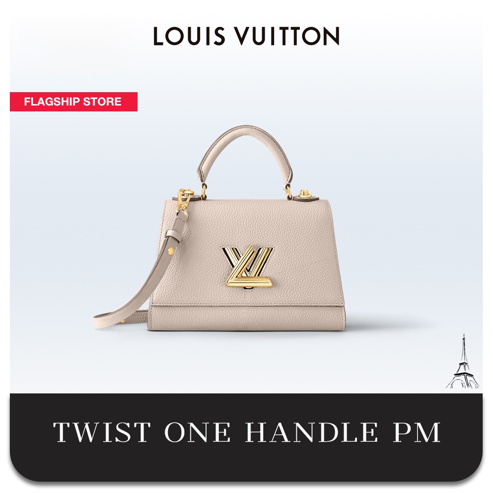 Louis Vuitton Twist One Handle PM Greige Taurillon
