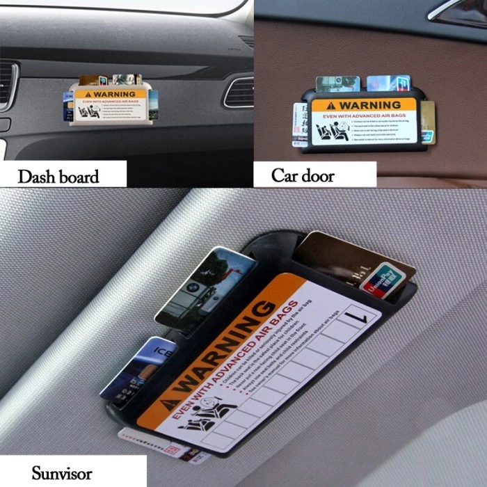 Sunvisor Kartu 4 Holder E-Toll Mobil Organizer
