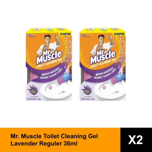 Jual Mr. Muscle Toilet Cleaning Gel Lavender Reguler 36 ml Twinpack