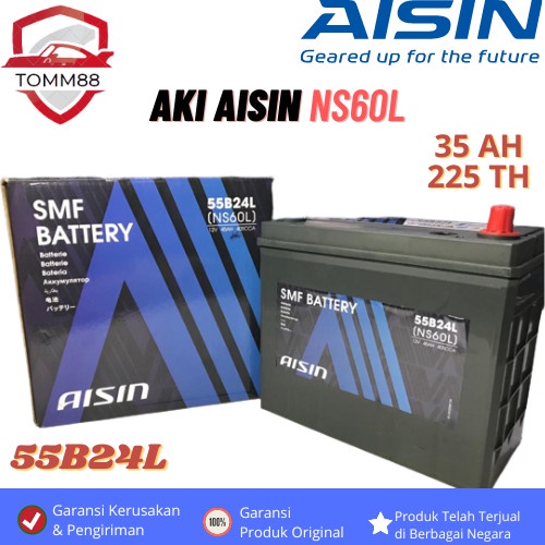 Jual AKI AISIN TOYOTA VOXY/AISIN-NS60L/AKI AISIN /100% ORIGINAL