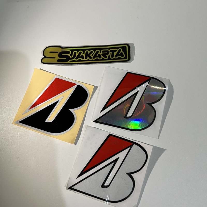 Jual STICKER LOGO B STIKER BRID GES TONE CUTTING | Shopee Indonesia