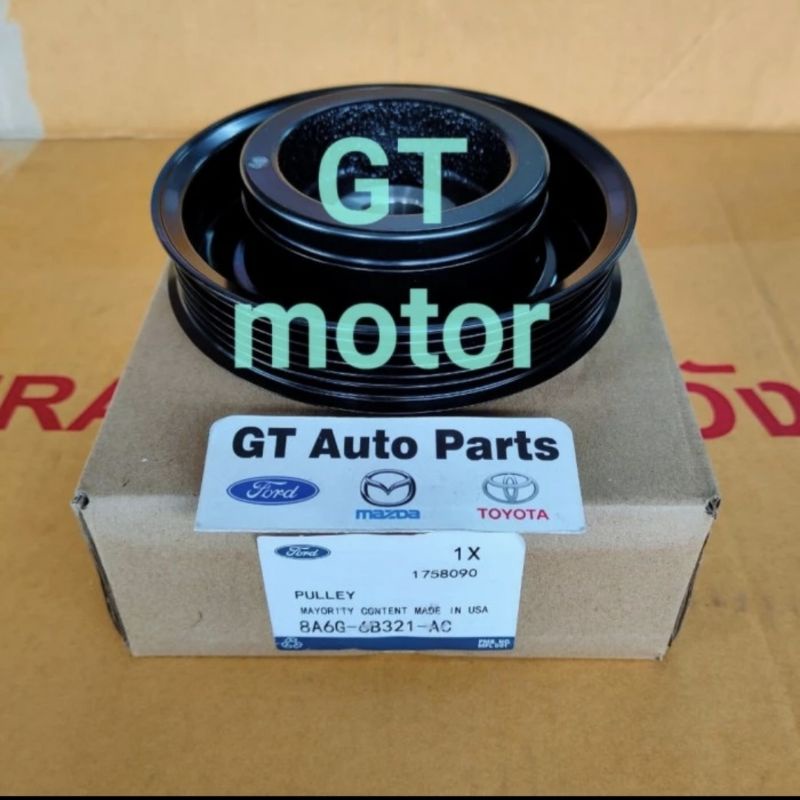 Jual 8A6G6B321AC Pulley Pully Damper Kerk Krunk As Pulley Crankshaft Ford Fiesta Shopee Indonesia