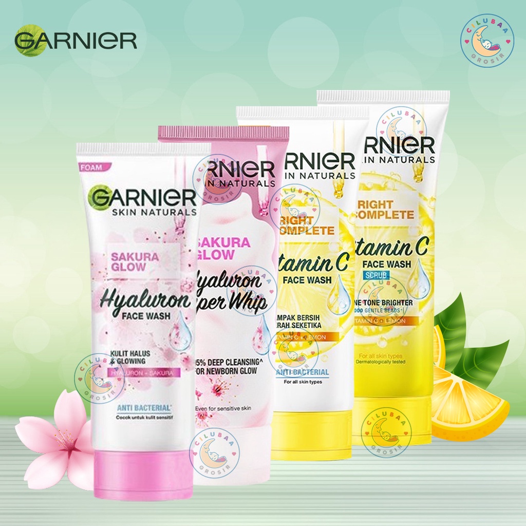 Jual GARNIER Bright Complete Vitamin C Series || Garnier Sakura Glow ...