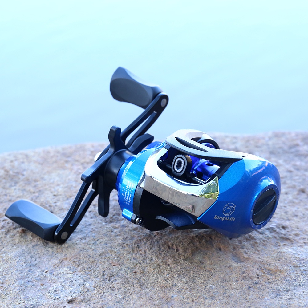 Baitcasting-Rolle, Köder, Angelrolle, Rad 7,2 1, Verhältnis 18 1BB Mit