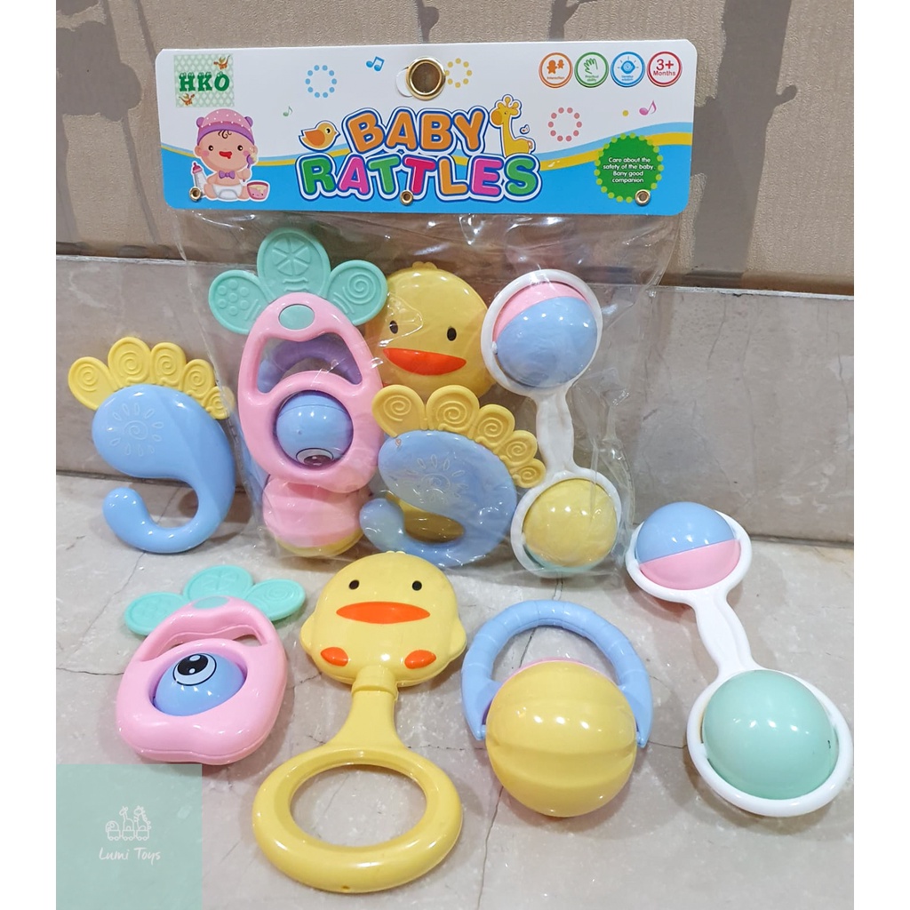 Jual Mainan Bayi Kerincingan Baby Rattle 5PCS 789-1/2 | Shopee Indonesia