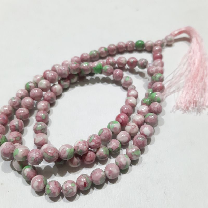 Jual TASBIH BATU PIRUS PINK 99BUTIR 8MM ORIGINAL | Shopee Indonesia