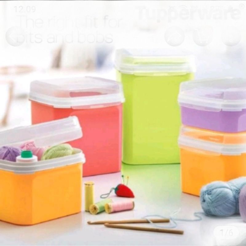 Jual Activity Tupperware Signature Square #3 Warna Pink 4L | Shopee ...