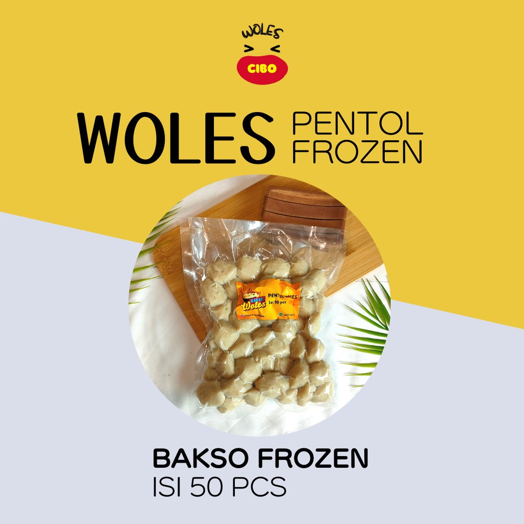 Jual Bakso Halus Frozen Food Pentol Malang Woles Bakso Sehat Isi 50