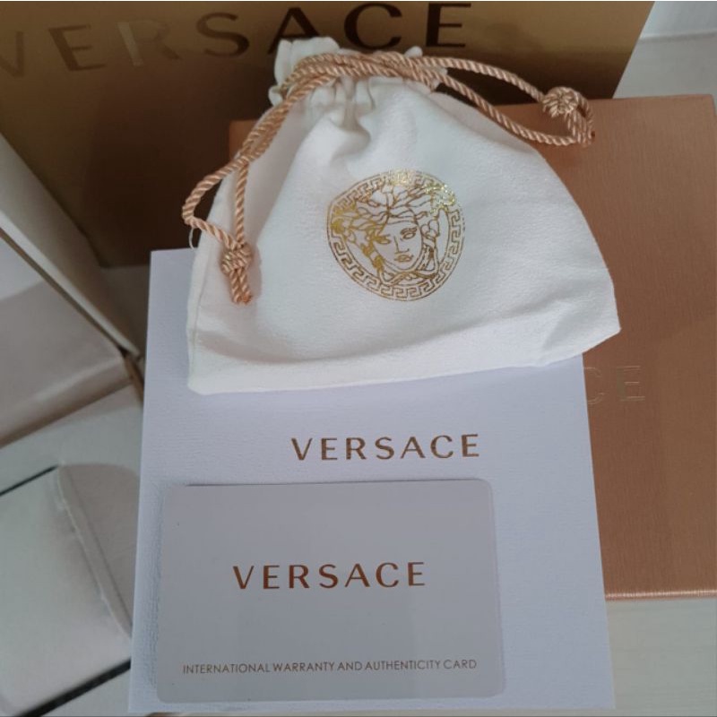 Jual Kotak box jam tangan merk VERSACE model Original fullset | Shopee ...