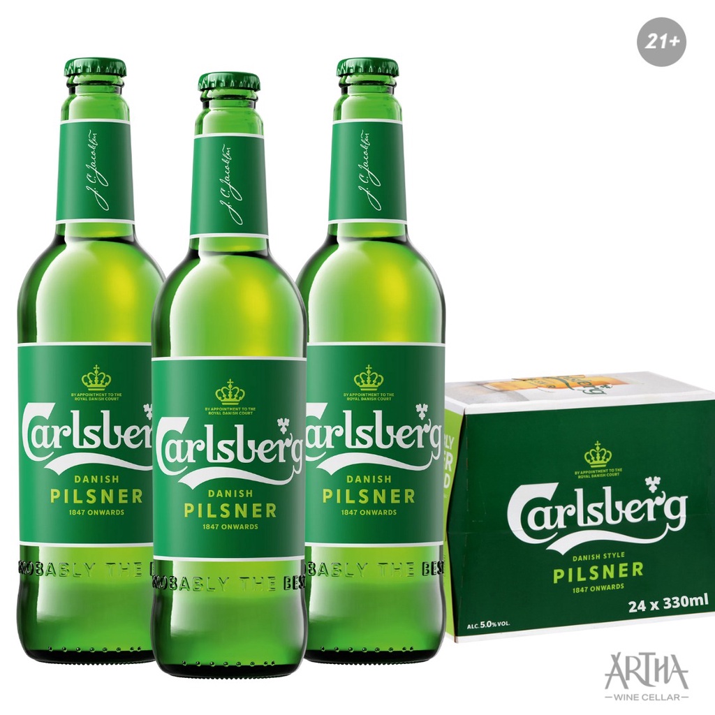 Jual Carlsberg Beer 330 Ml 1 Karton Isi 24 Botol Beer House