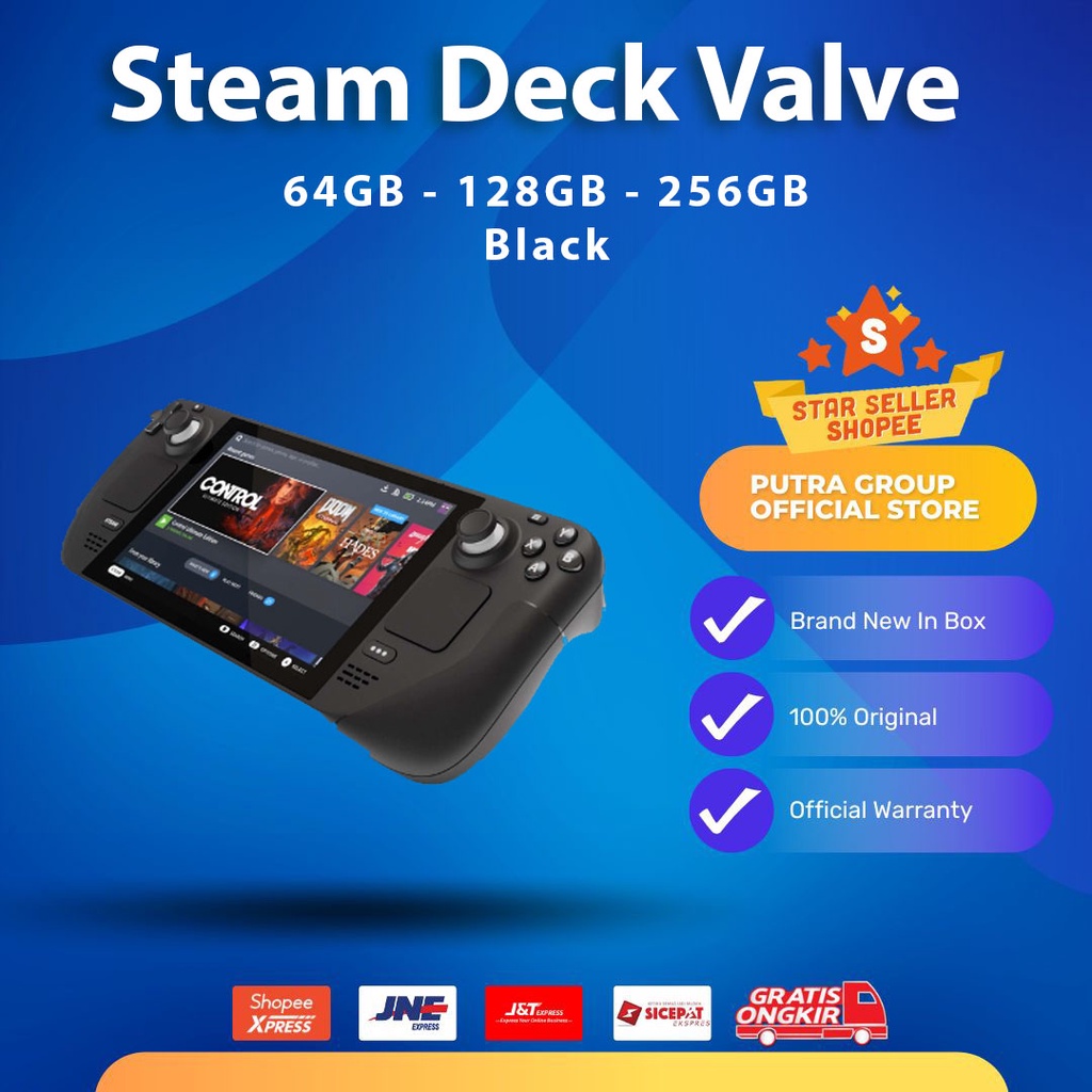 Jual Steam Deck Valve Handheld Gaming US 64GB 256GB 512GB | Shopee ...