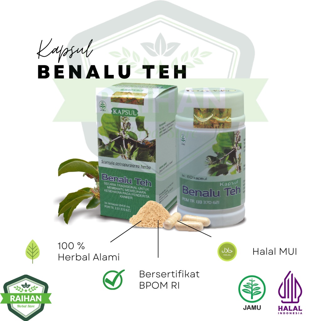 Kapsul Benalu Teh Obat Kanker dan Obat Tumor Tazakka isi 60 Kapsul Sudah BPOM dan Jaminan ORIGINAL