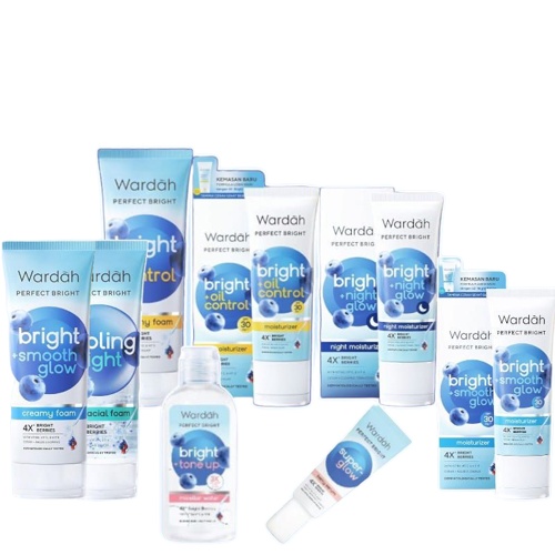 Jual Wardah Perfect Bright Series /Creamy Foam /Mosturizer /PowderCream