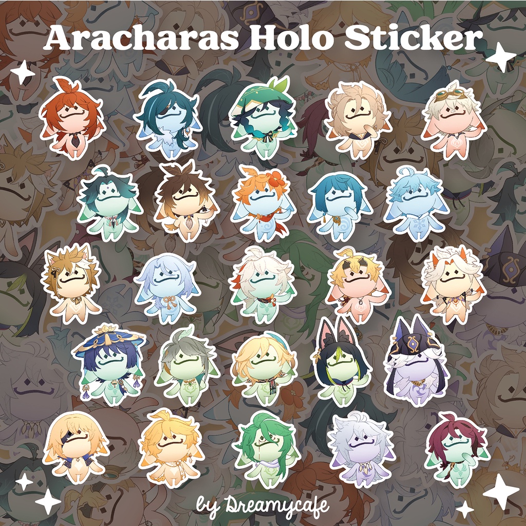Jual Aracharas Holo Sticker (Series 1) | Shopee Indonesia