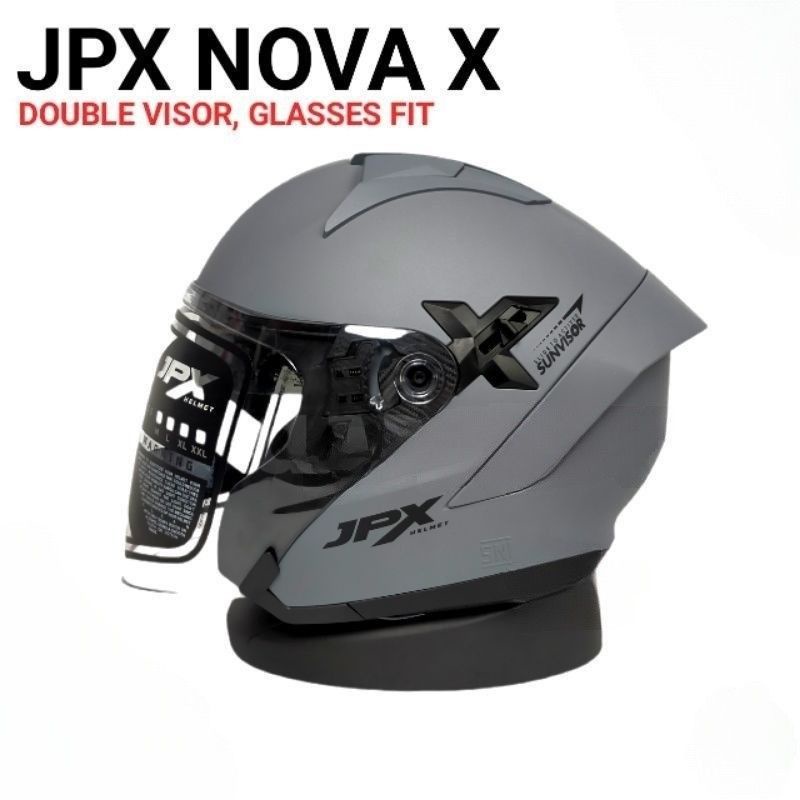 Jual Helm Jpx Nova X Solid Modern Grey Doff Shopee Indonesia