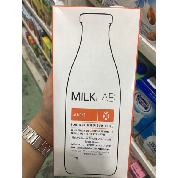 Jual milk lab almond milk 1liter | Shopee Indonesia