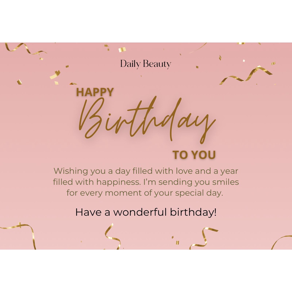 Jual DAILY BEAUTY GREETING CARD BIRTHDAY CARD KARTU UCAPAN ULANG TAHUN ...