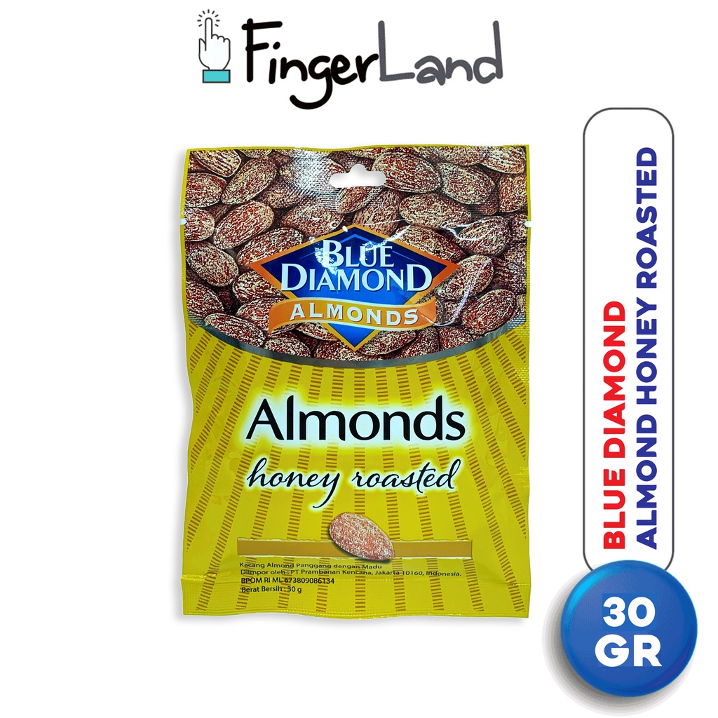 Jual BLUE DIAMOND Roasted AlmondsHoney 30 Gr Almond Panggang Rasa Madu