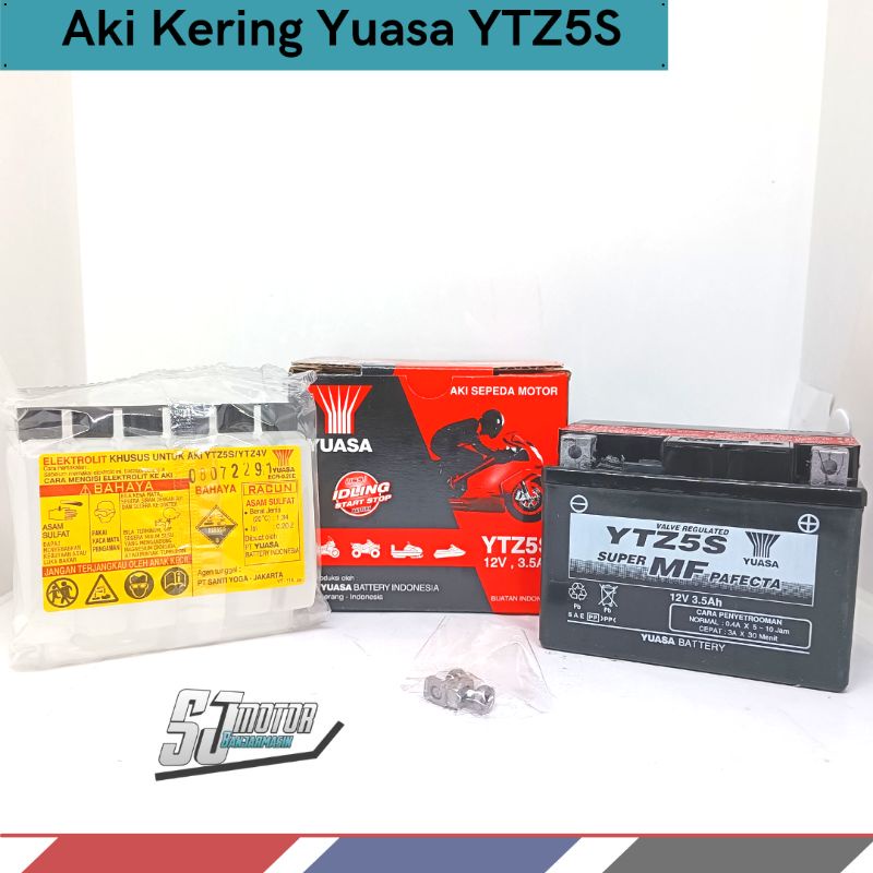 Jual Aki Yuasa YTZ-5S Aki Beat Vario Scoopy Spacy Kharisma Mio J Soul