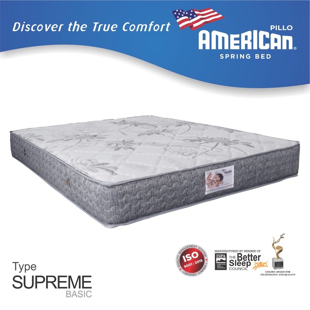 Jual Springbed 180x200 [American Pillo] Type Supreme | Shopee Indonesia