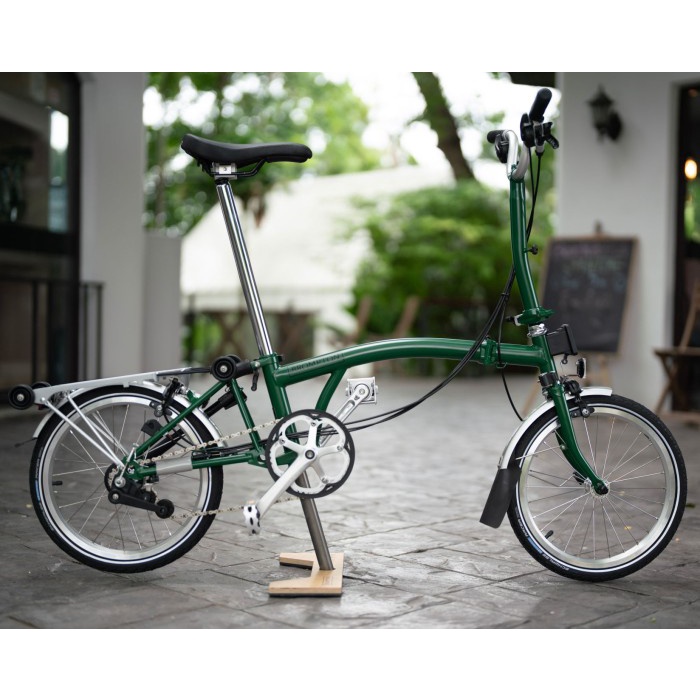 Jual Brompton C Line Explore Mid Rise with Rear Rack Racing Green ...