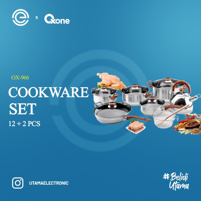 Jual Oxone Panci Classic Cookware Set Ox-966 #Original | Shopee Indonesia